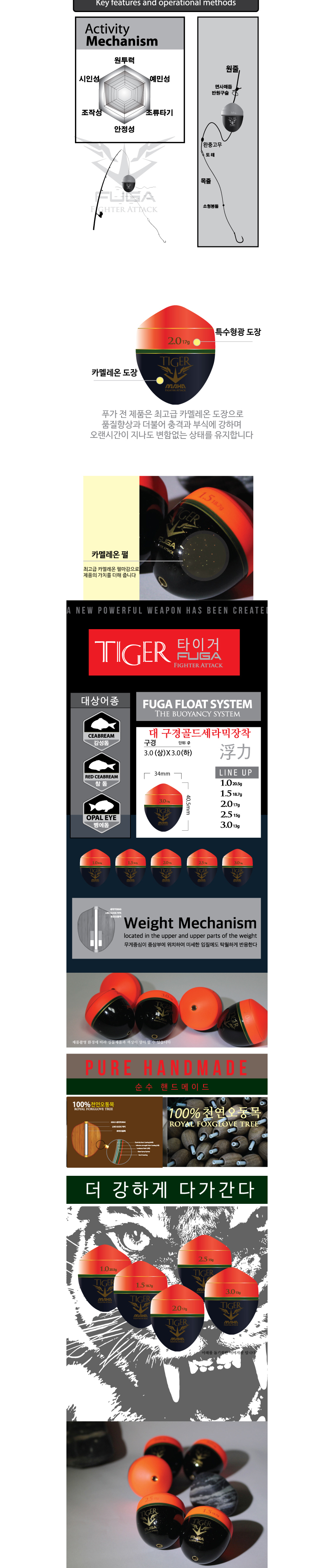 푸가 반유동 찌 