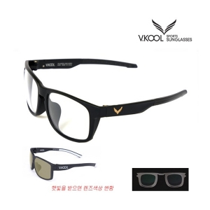 브이쿨 편광 선글라스 VK-2009 투명 변색렌즈 도수클립포함 제품이미지